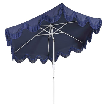 Collins 9 ft. Classic Cottage Tassel Market Patio Umbrella